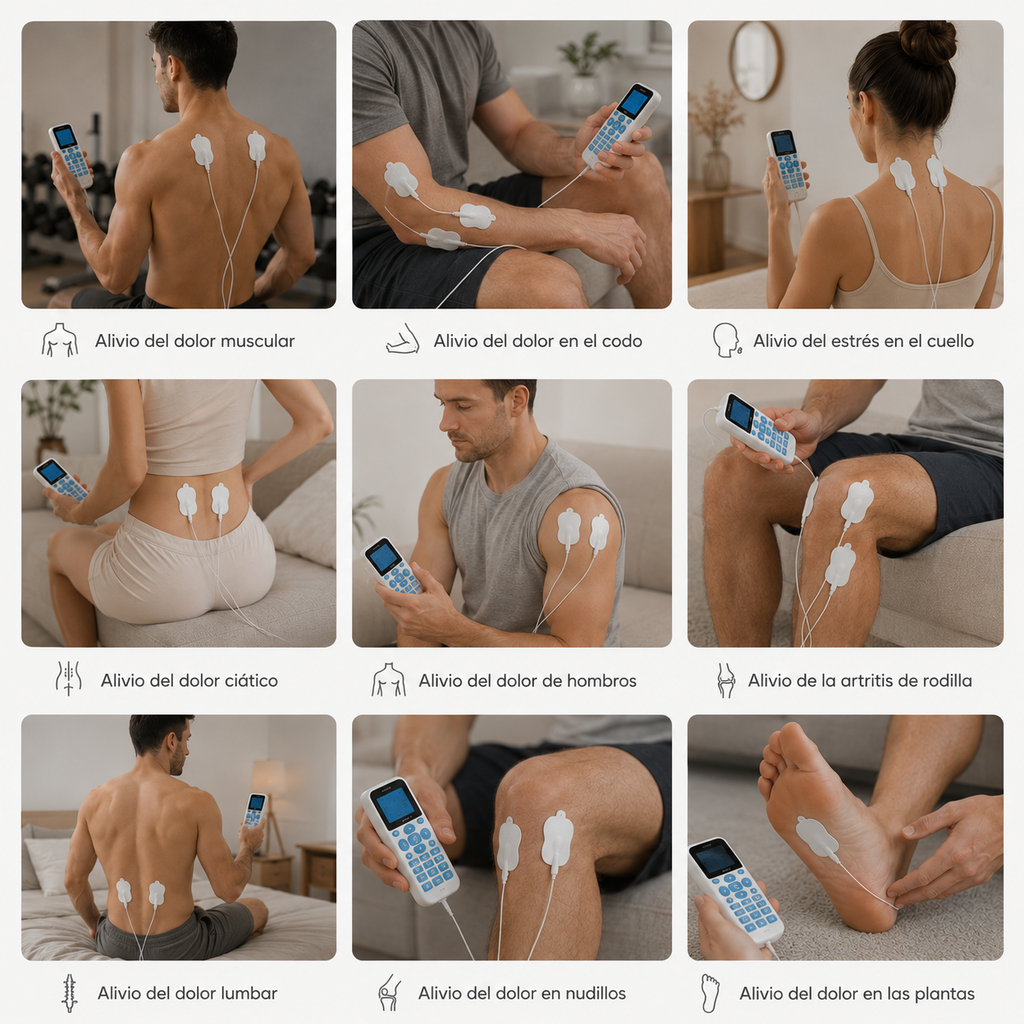 FISIOSHOCK 4-Channel Therapeutic Muscle Electrostimulator and Massager