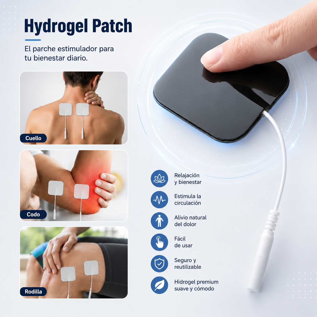 Electroestimulador Profesional 4 en 1 – EMS- TENS- IF (Interferencial) - Modo RUSS - Tecnología Avanzada para Recuperación y Alivio Muscular 100 programas 90 intensidades especializado en dolores crónicos